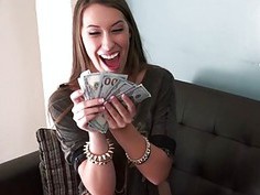 Sexy gf Kimber Lee fucked and gets payed